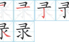 录怎么组词（录取的录组词）